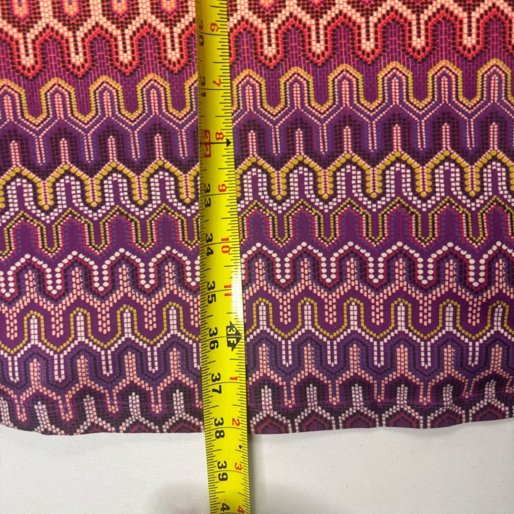 prAna Women's Racerback Athletic Dress L Purple Geometric Print Stretch Yoga - Picture 10 of 10